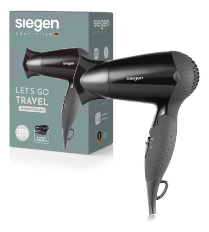 Secador de Pelo Siegen SG-3005 Pocket Color Negro